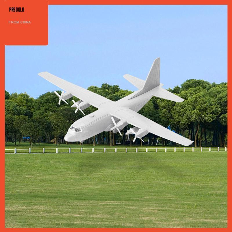 [Predolo] 1/144 Transport Plane Model Aircraft Toy 4D Assembled Model US C130 Miniature