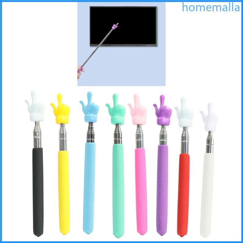 HO Telescopic Teacher Pointer Stick พร้อมนิ้วมือแบบพับเก็บได้ Handy Pointer Stick