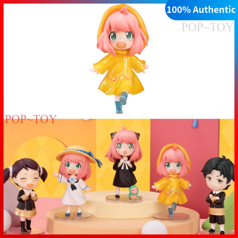 POPMART Anya's Daily Life DLC Series Spy Family Cute Figures pop mart anya v2 blind box figures gift