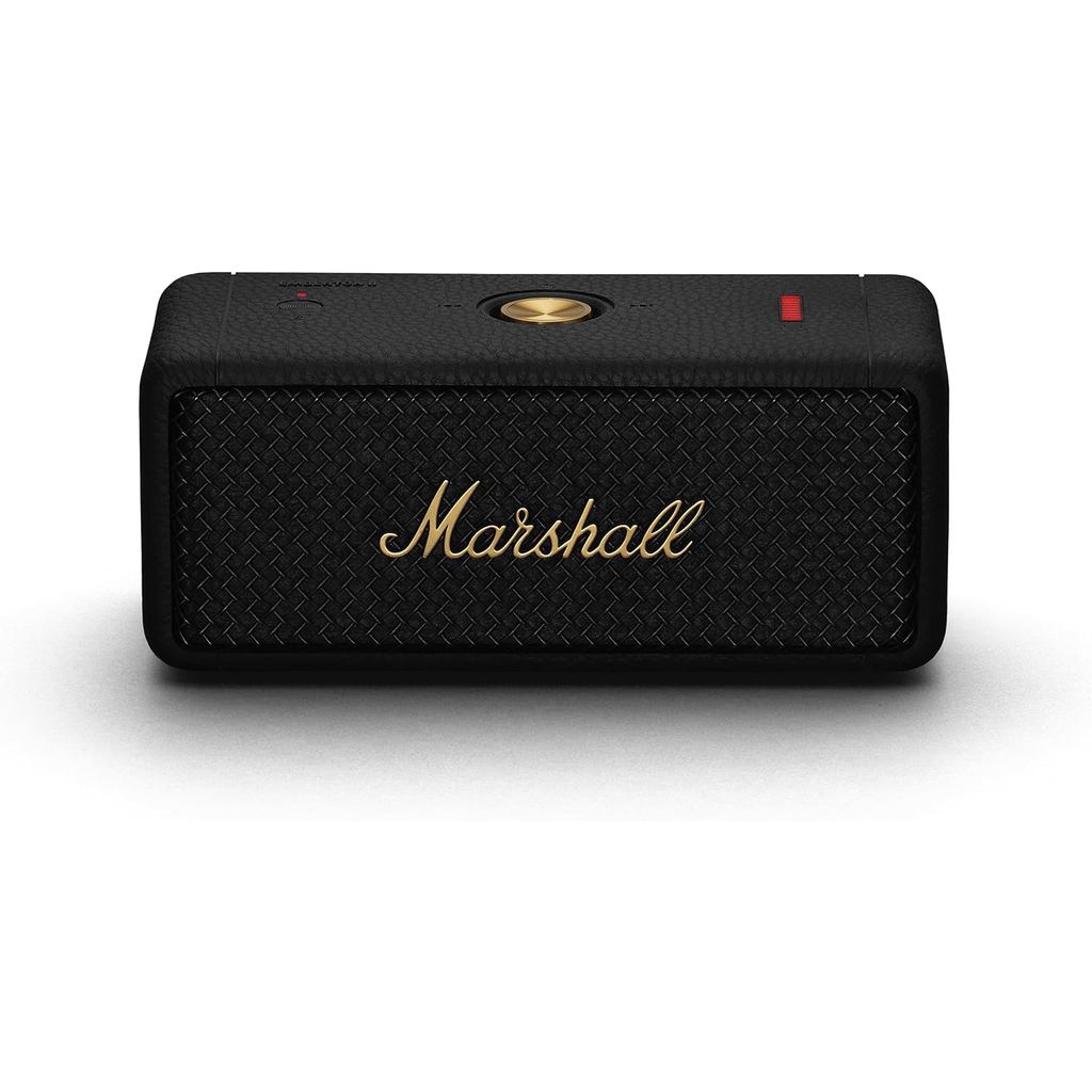 Marshall Emberton II ลําโพงบลูทูธพกพา สีดําและทองเหลือง