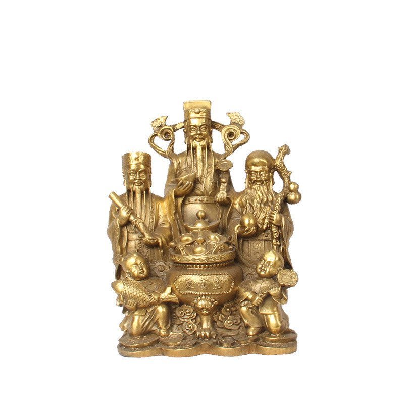 Fu Lu Shou San Yang Cornucopia ผู้ผลิตทองแดง Sanxian Copperware ทองแดงขายส่ง Xian Fu Lu Shouji ขายส่