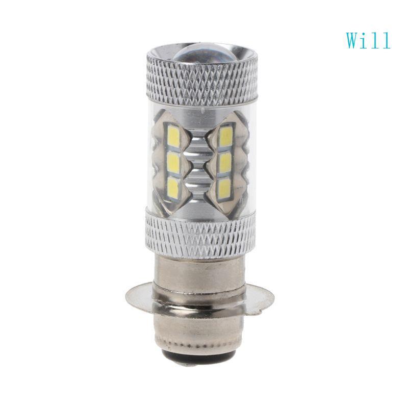 จะรถจักรยานยนต์อุปกรณ์เสริมไฟหน้าหลอดไฟหมอก PX15D H6 80W 6500K 16 หลอดไฟ LED