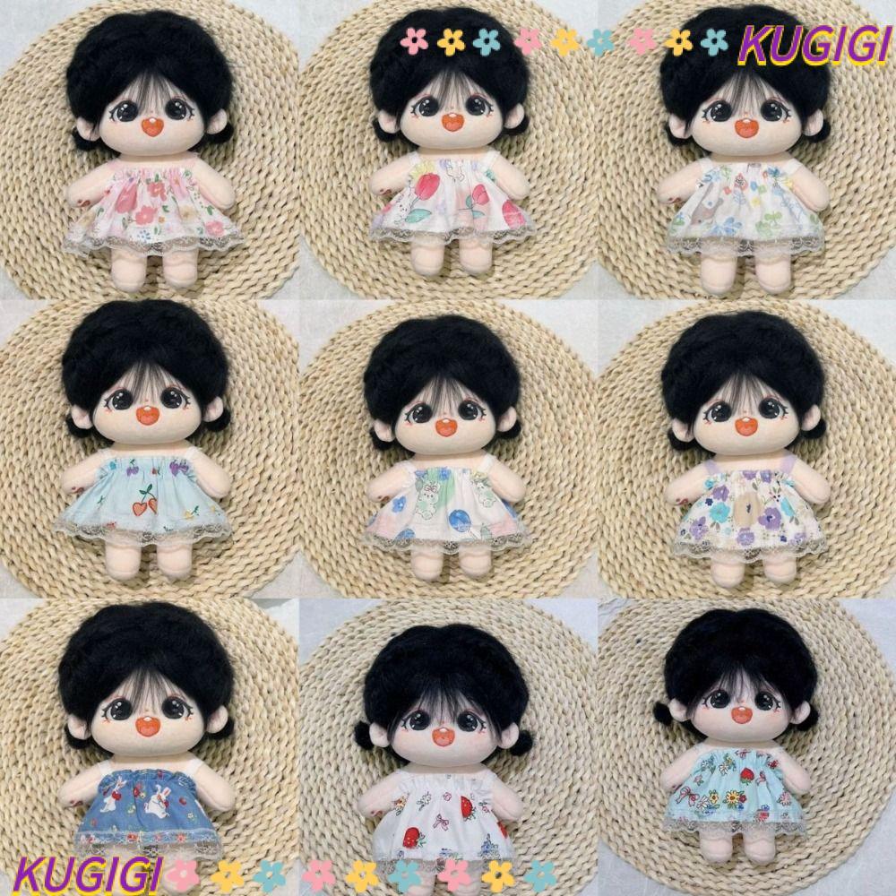 KUGIGI ชุดตุ๊กตาผ้าฝ้าย 20 ซม. เสื้อผ้าน่ารัก ชุดเจ้าหญิง อุปกรณ์เสริมสําหรับตุ๊กตาไอดอล EXO