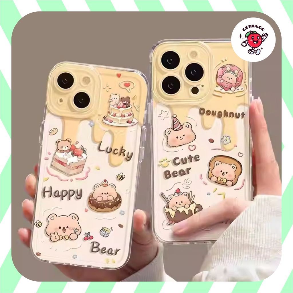 BEAR ANGEL EYE PRINTING case samsung a16 a05 a05s a34 a32 4g a52 a52s a50 a50s a30s j2 grand prime j