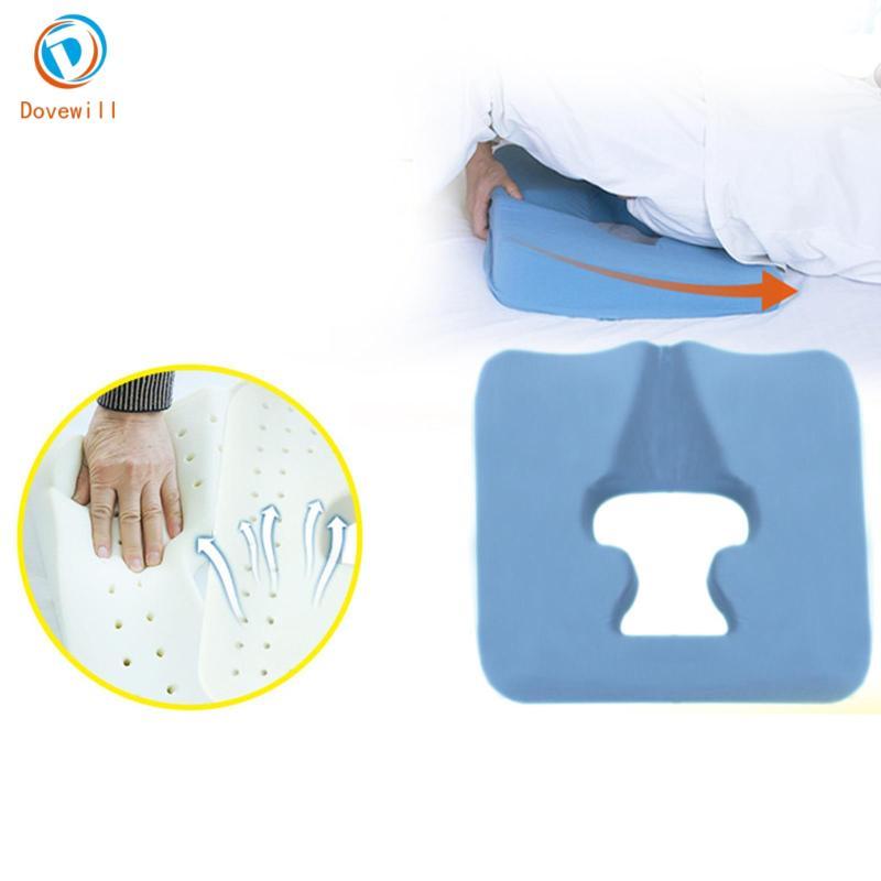 [Dovewill] Ergonomic Bed Sore Cushion Orthopedic Memory Foam Seat for Chair Bed and with Washable Co