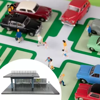 KOZEEY 1 64 Scale ที่จอดรถโรงรถ Diorama จอแสดงผลเดสก์ท็อปสําหรับ Hot Wheels รถ Miniatures ตู้โชว์