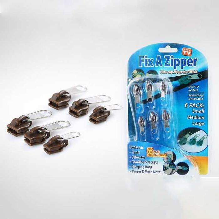Fix A ชุดซ่อมเปลี่ยนซิป 6 in 1 - B08L - สีเงิน AM10 Alanmasbro10