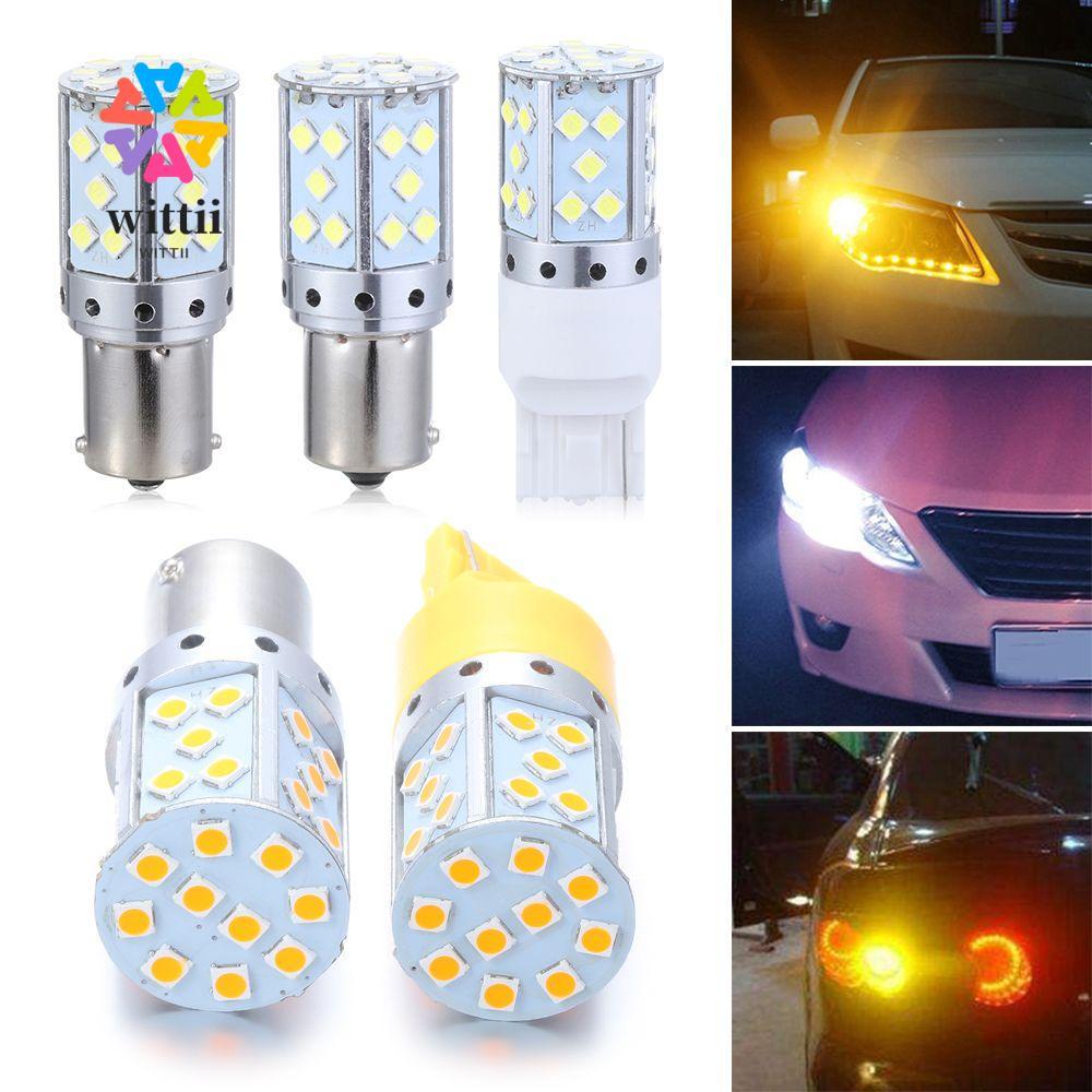 WITTII LED ไฟท้ายรถด้านหลัง 1156 BAU15S PY21W T20 7440 Canbus ฟรี