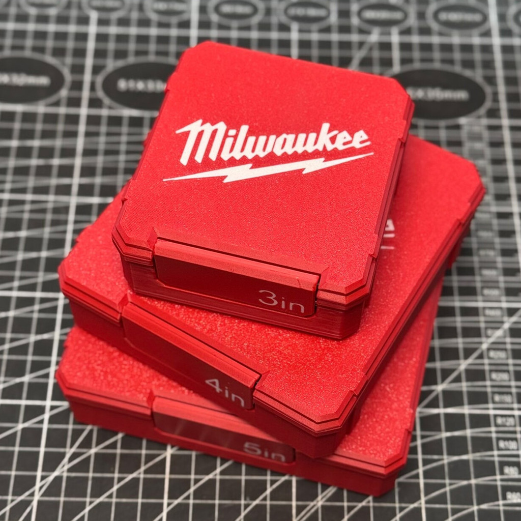 กล่องเก็บแผ่นเจียร Milwaukee (10 ซม./13 ซม./17 ซม.)