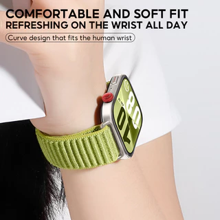 สายไนล่อน สำหรับ Huawei Watch Fit5/Fit5 Pro สายรัดข้อมือระบายอากาศ Huawei Watch Fit5/Fit5 Pro สายรัดข้อมือแบบถักไนลอน