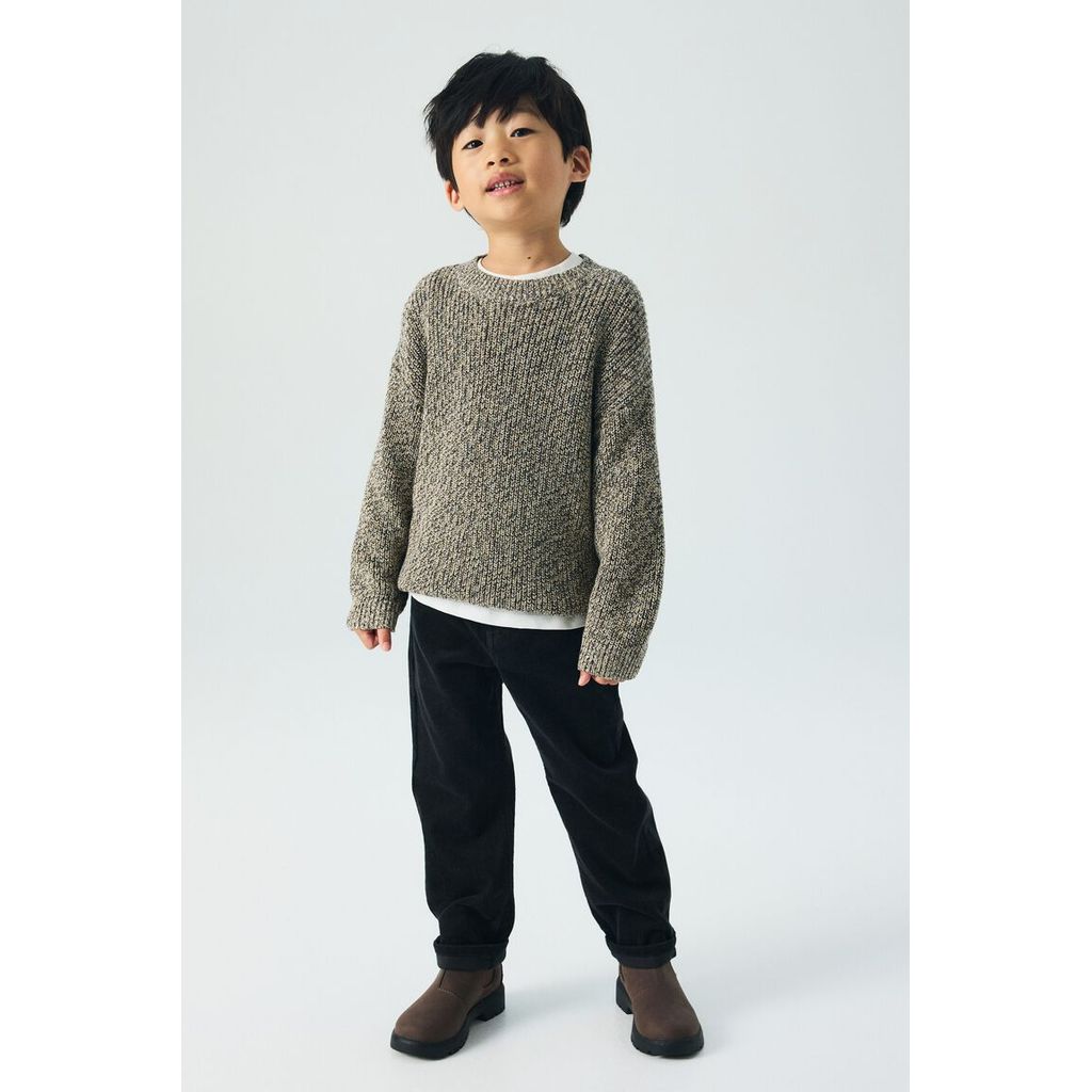 H&M(เอชแอนด์เอ็ม) กางเกงผ้าคอร์ดูรอยทรงสบาย Boys Relaxed Fit Corduroy trousers 1294011_1