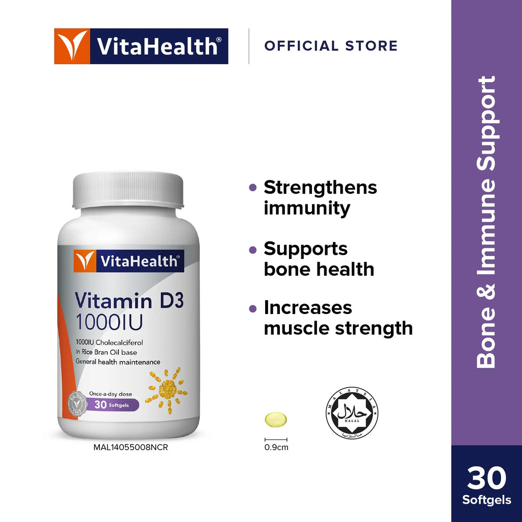 VitaHealth Vitamin D3 1000IU [Expiry 10/2028]