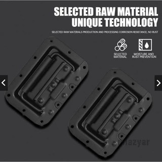 【ซื้อ 1 แถม 1 ฟรี】 มือจับสปริงเปลือยดำ แบบไม่มีสกรู มือจับสปริง ตู้ลำโพง Diyที่จับแบบพับได้ 160mmยกตู้ลำโพง