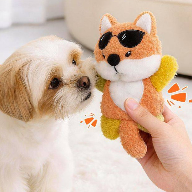 Pet Toy Cat Dog Plush Sound Doll Moldable Companion Relieving Stuffy Artifact TQAC