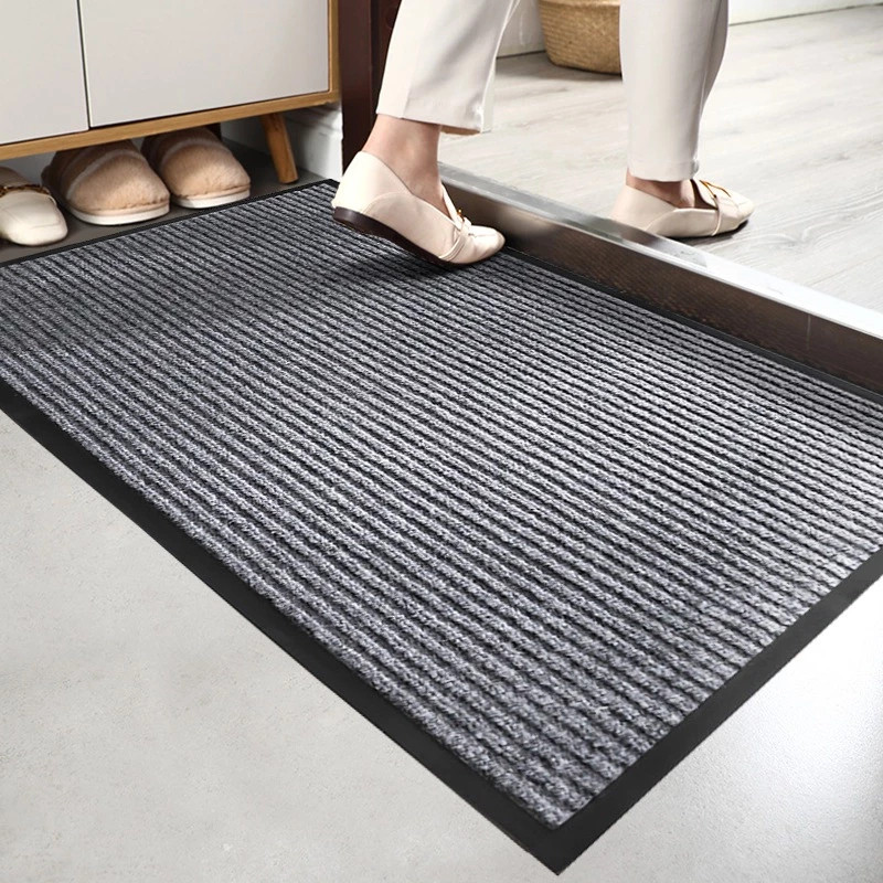 พรมปูพื้นไนลอน พรมเช็ดเท้าดักฝุ่น พรมดักฝุ่น PVC ดูดซับน้ำไว กันลื่น ทนทาน ทำความสะอาดง่าย ตัดขนาดได้ตามต้องการ พร้อมส่ง