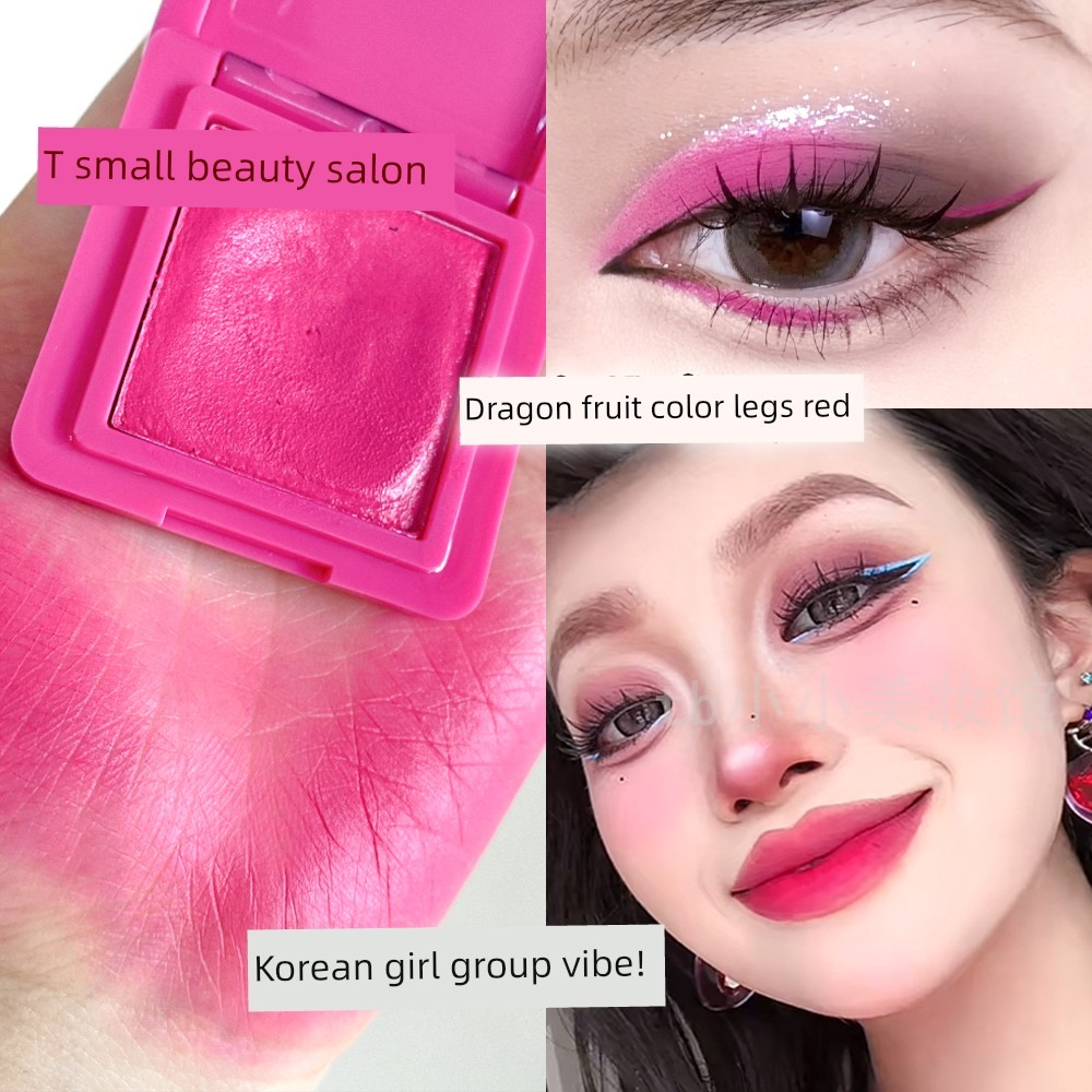 ครีมบลัช บลัชลากลาส Dragon Fruit Color Blush Eyeshadow White Rose Red Mashed Potato Blush Cream Conc