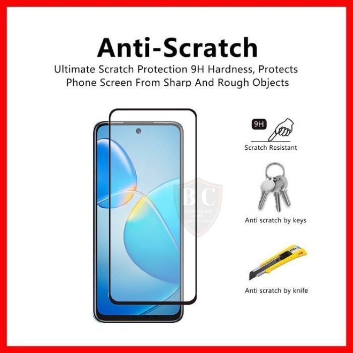 TEMPERED GLASS FULL GLUE REALME P3 P3 LITE NOTE 70 NOTE 60 NOTE 50 NARZO 50i REALME NARZO 50A - BC18