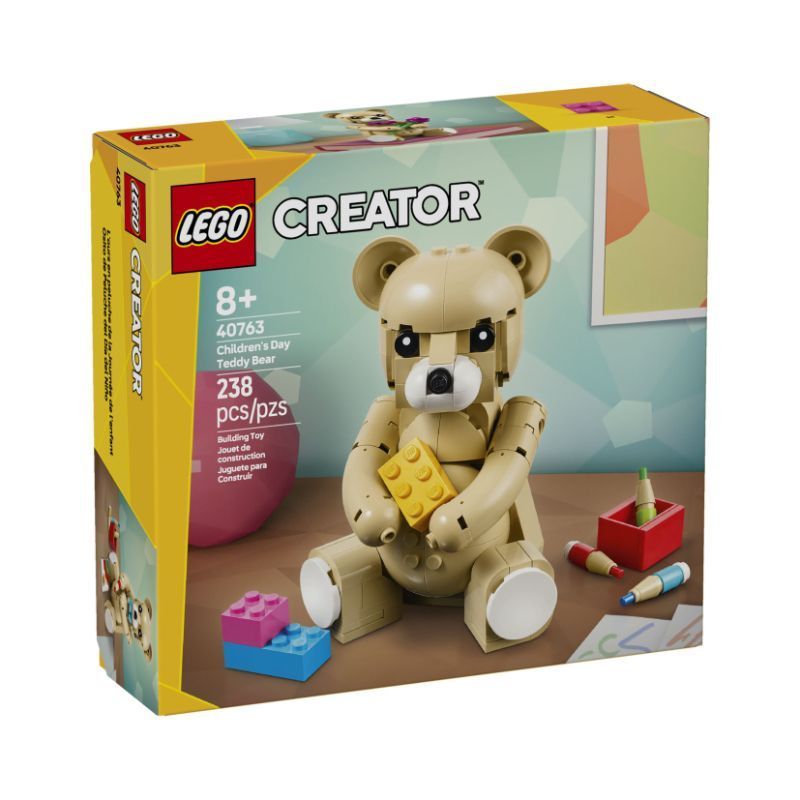 LEGOLEGO 40763 วันเด็กตุ๊กตาหมี Creative Transformation Series การศึกษาอาคารบล็อกของเล่นสําหรับชายแล