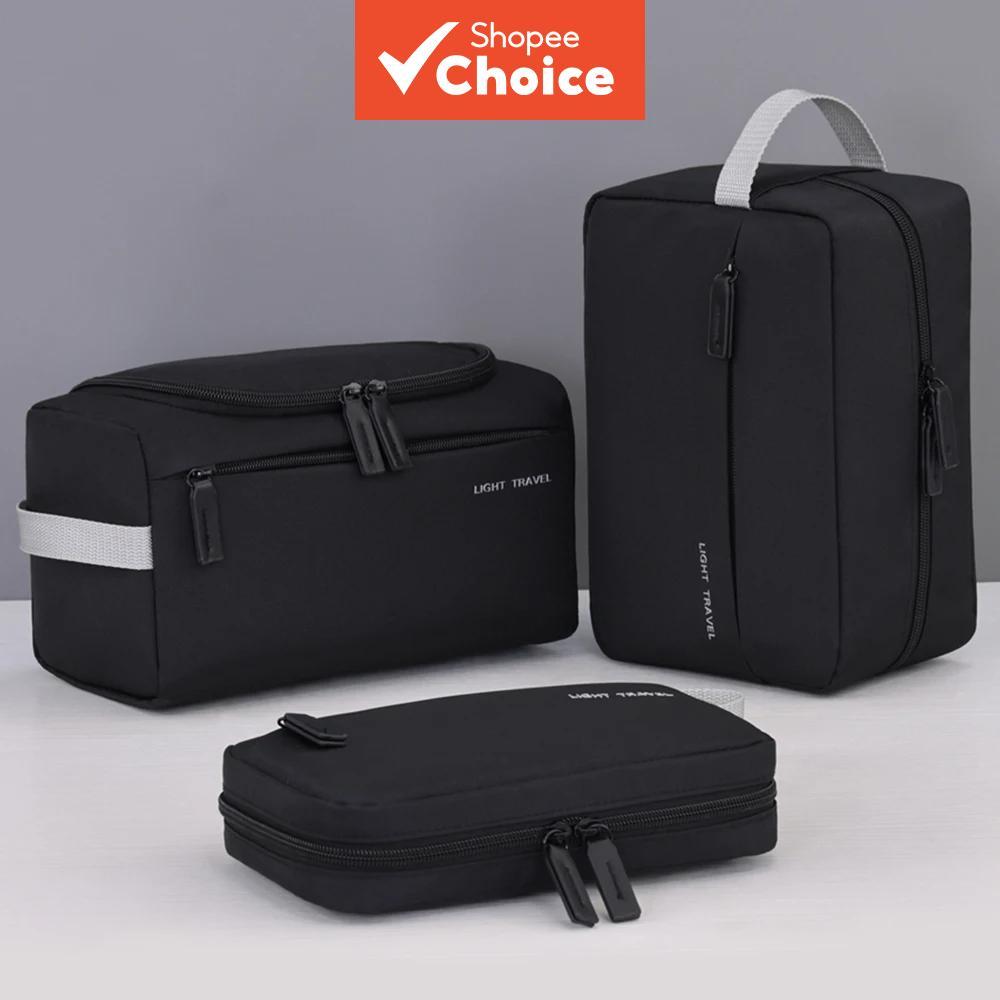 Unisex Travel Wash Bag Lightweight Toiletry Organizer กันน้ําโกนหนวดและเครื่องสําอางค์แต่งหน้า