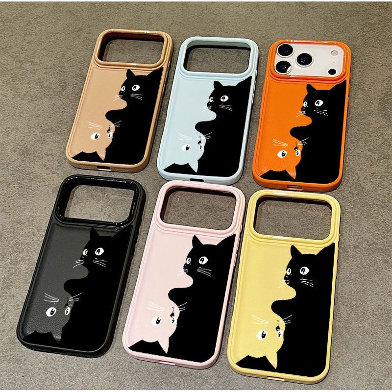 แมวสร้างสรรค์ รุ่นใหม่ สําหรับ iPhone 17 16 15 14 13PRO 12 12pro 11 11pro 14/15plus 17ProMax 17Pro เคสโทรศัพท์กันกระแทก