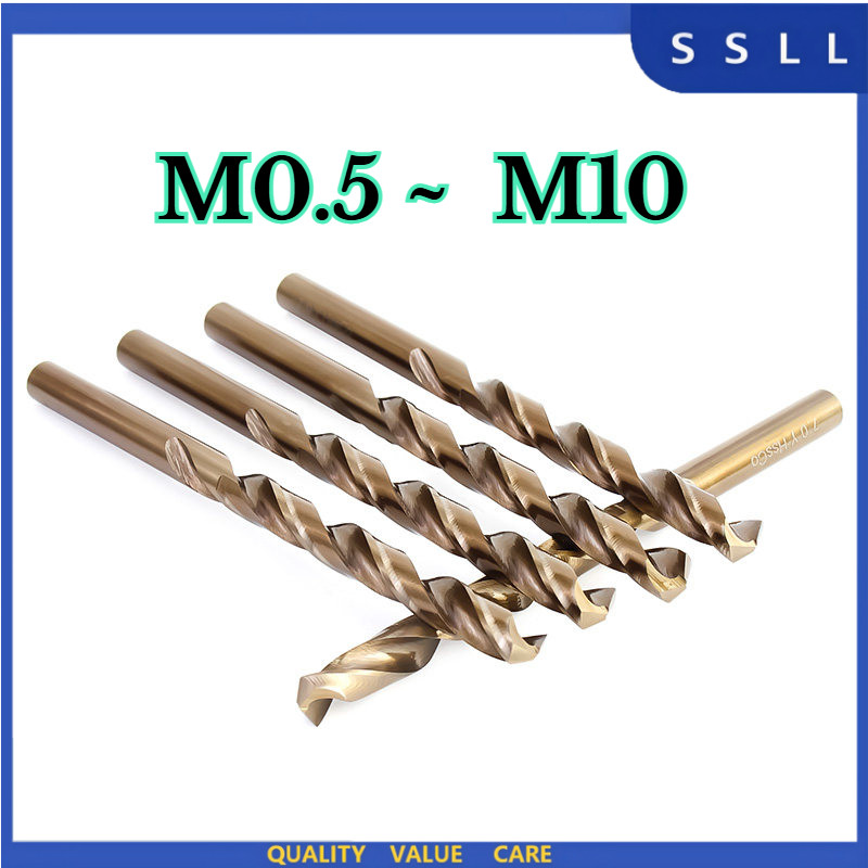 Twist เจาะบิต Cobalt-containing สแตนเลสพิเศษเจาะบิต ดอกสว่าน ดอกสว่านเจาะเหล็ก ราคาต่อชิ้น เจาะสแตนเลส เจาะพลาสติก  ดอกสว่านเหล็กไฮสปีด มีขนาด  M0.5 มม. ~ M10 .SZLL8