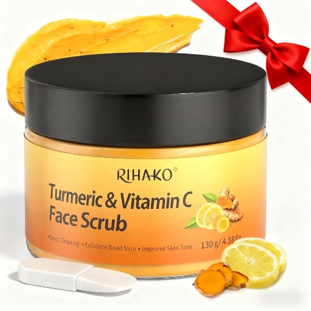 ของขวัญอีสเตอร์สําหรับผู้หญิงขมิ้นวิตามินซี Face Scrub-Turmeric Microdermabrasion Exfoliating Facial