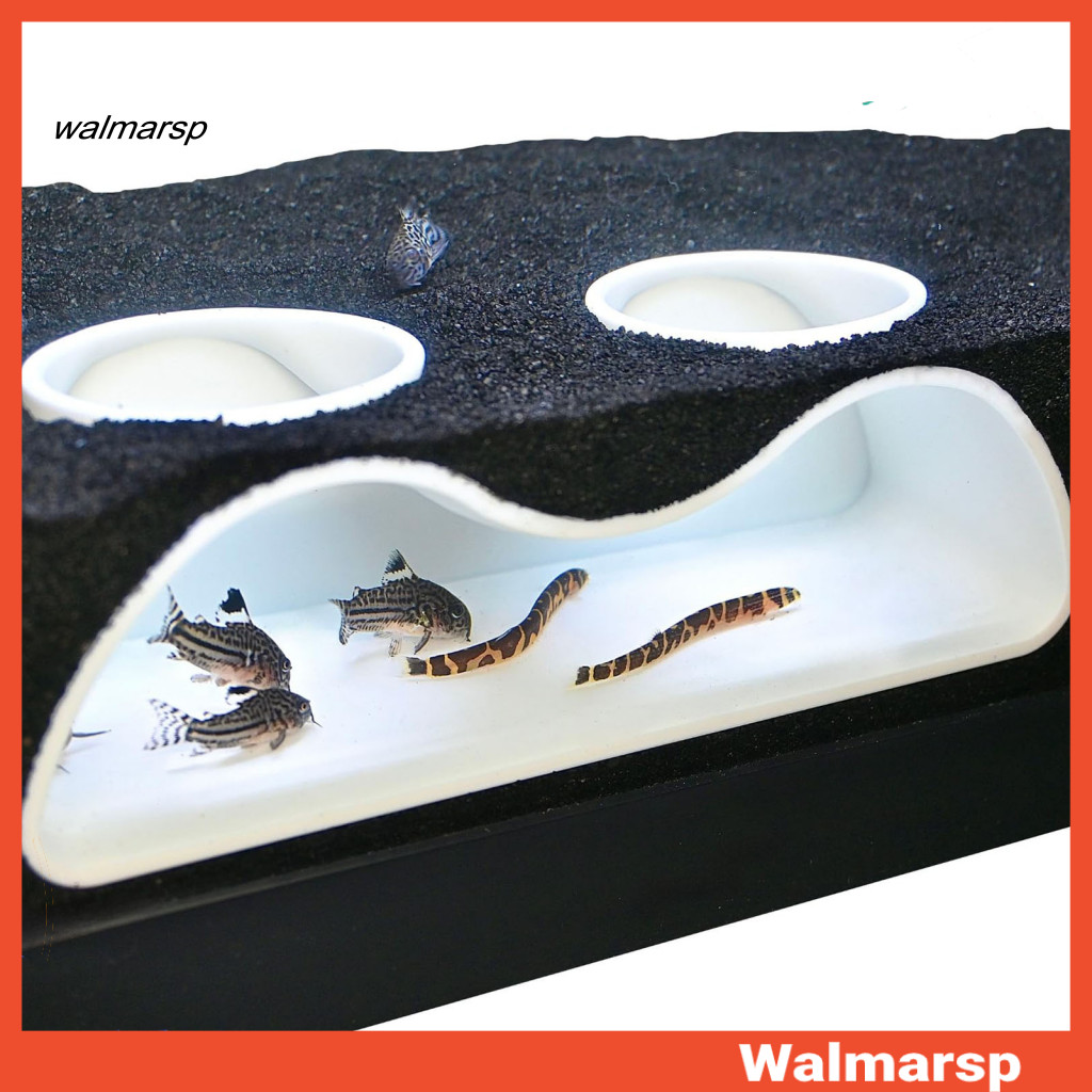 [WMP] Aquarium Underground Tunnel Cave Natural Curve Two-hole Fish กุ้งซ่อนถัง Undergravel Tunnel สํ