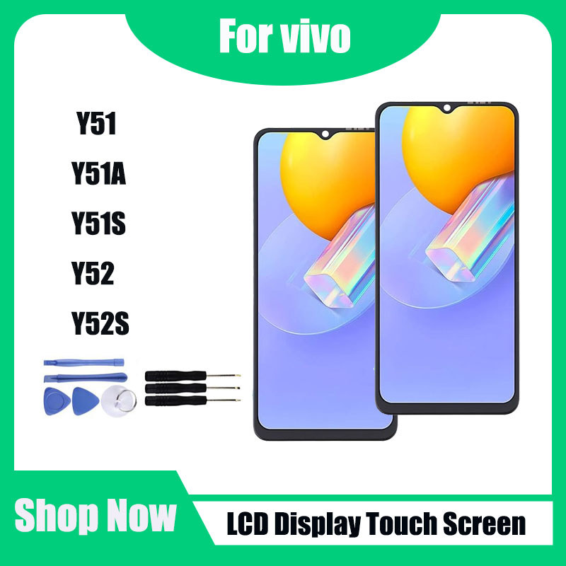 สําหรับ vivo Y51 Y51A Y51S Y52 Y52S จอแสดงผล LCD หน้าจอสัมผัสเปลี่ยน
