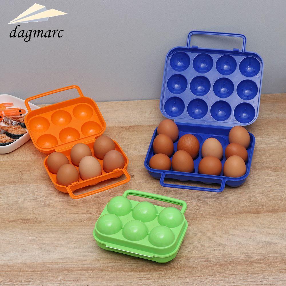 DAGMARC 6/12 Grid Eggs Box Plastic Portable Organizer Outdoor Camping Picnic