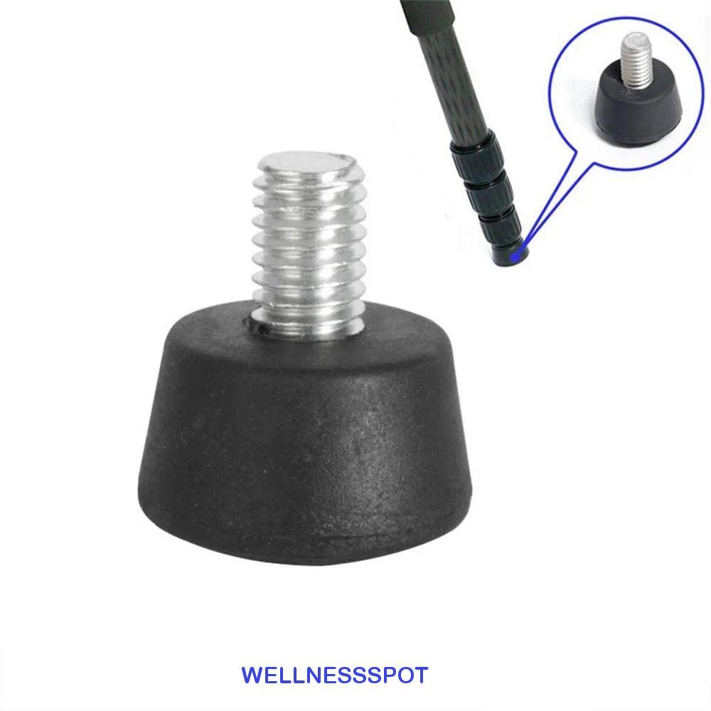 WELLNESSSPOT ขาตั้งกล้องยาง, กันลื่น 3/8 1/4 นิ้ว Monopod Foot Pad, Universal ยาง Spike Feet Mount M8 สกรูขาตั้งกล้องฟุต Mat Andoer/Benro/Gitzo/Manfrotto
