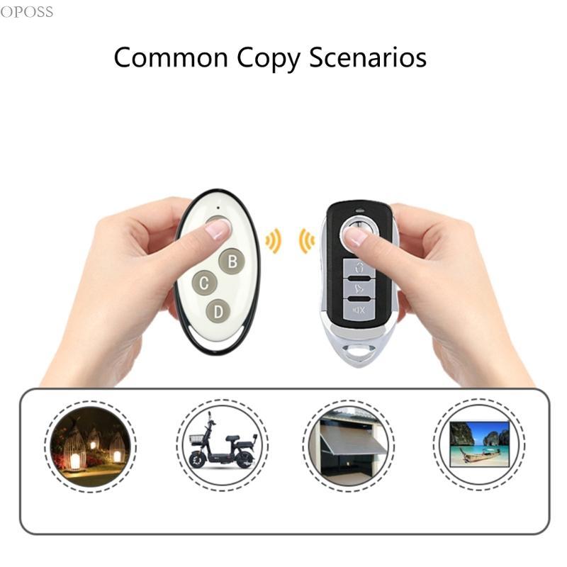 OPOSS AK-1801A074 4 ปุ่มคัดลอกรีโมทคอนโทรล Duplicator 433MHZ Key Fob