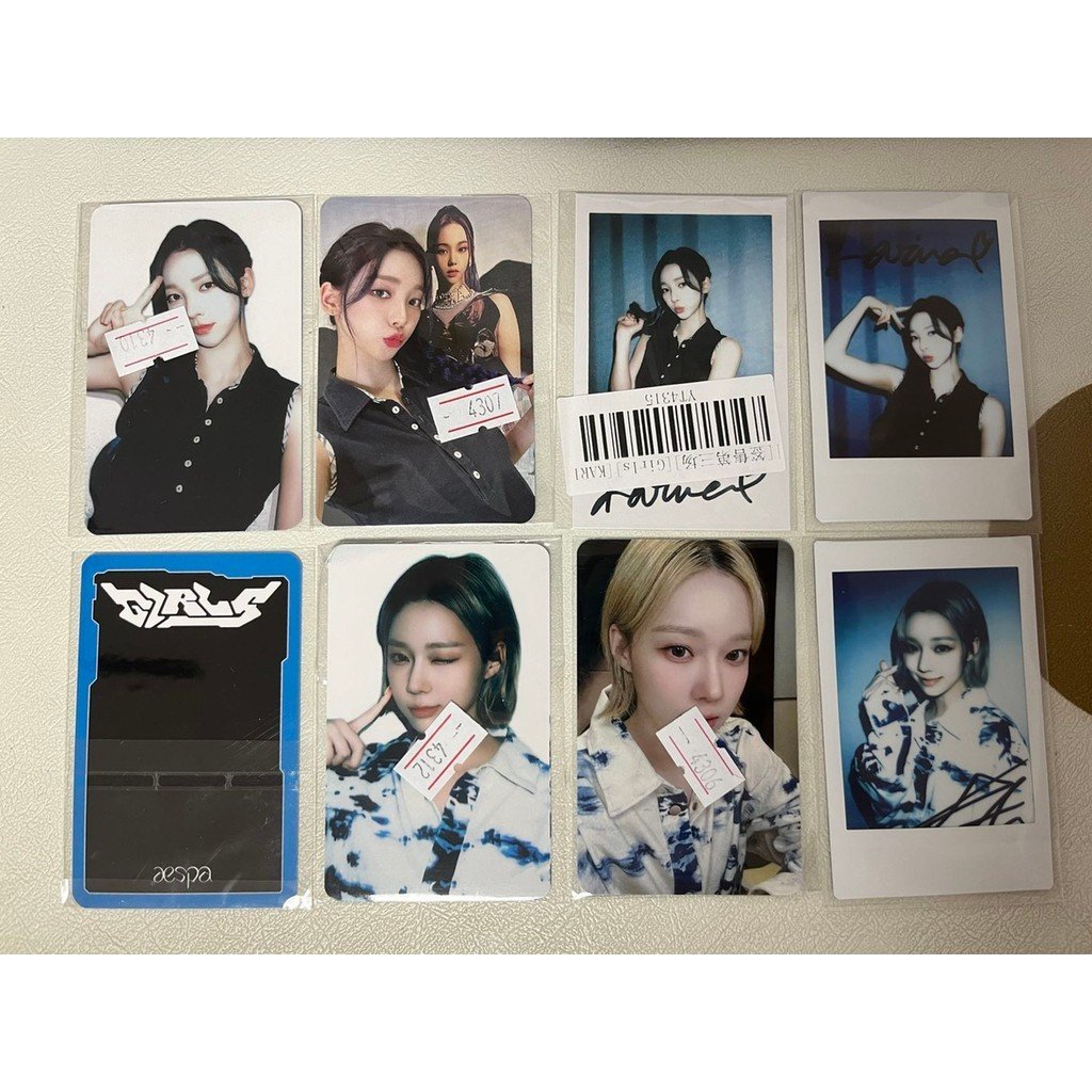 [คลังสินค้าพร้อม] kms3.0 aespa Zha Sign Sale Photocard Liu Jimin Karina Liu Jimin ฤดูหนาว