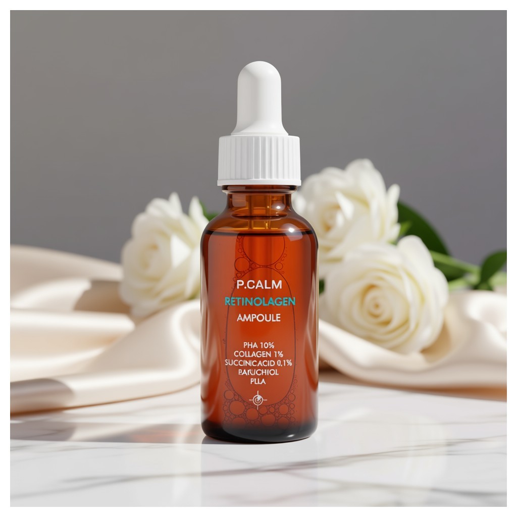 [p.calm] Retinolagen Ampoule, 30ml, 1pc / Korean Retinol Ampoule / Skin Texture Improvement / ของแท้