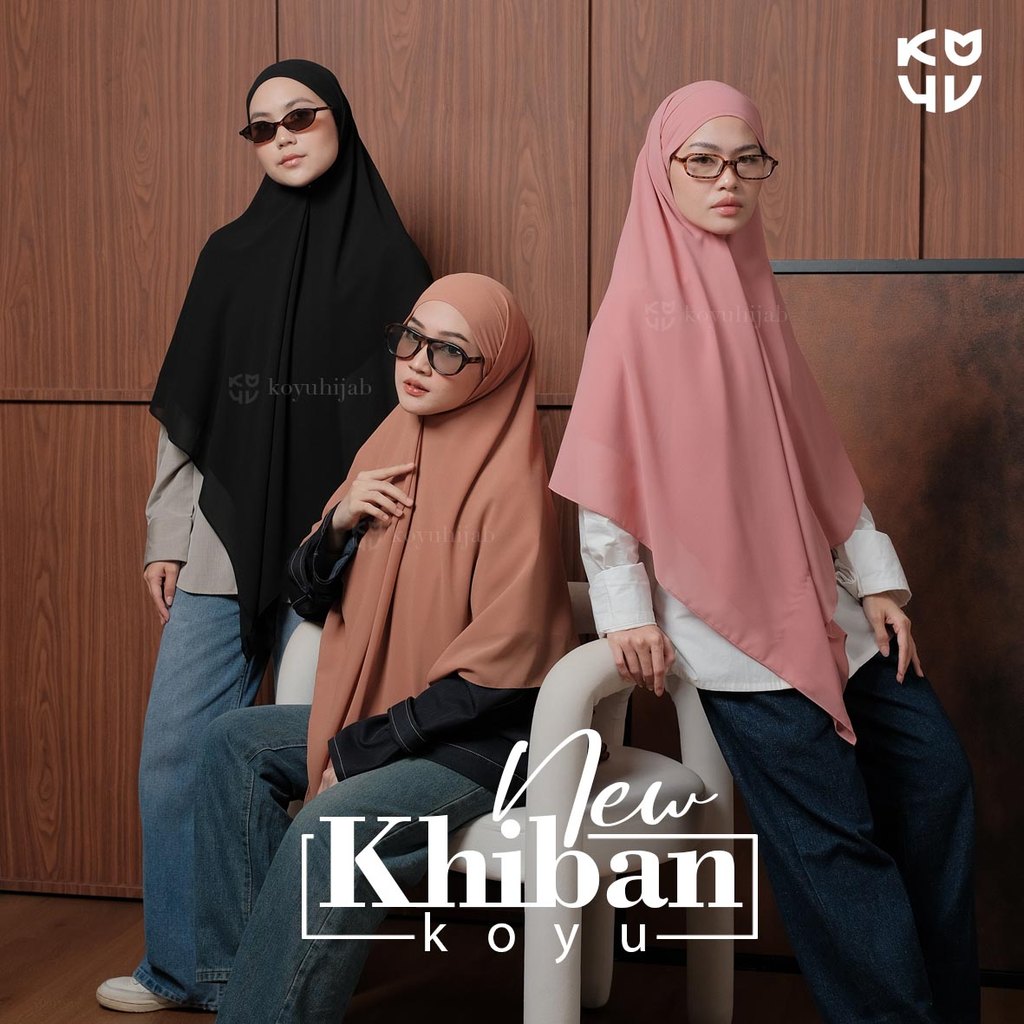 Khimar Bandana / Khiban / Square Khimar / Khiban koyuhijab ทันที