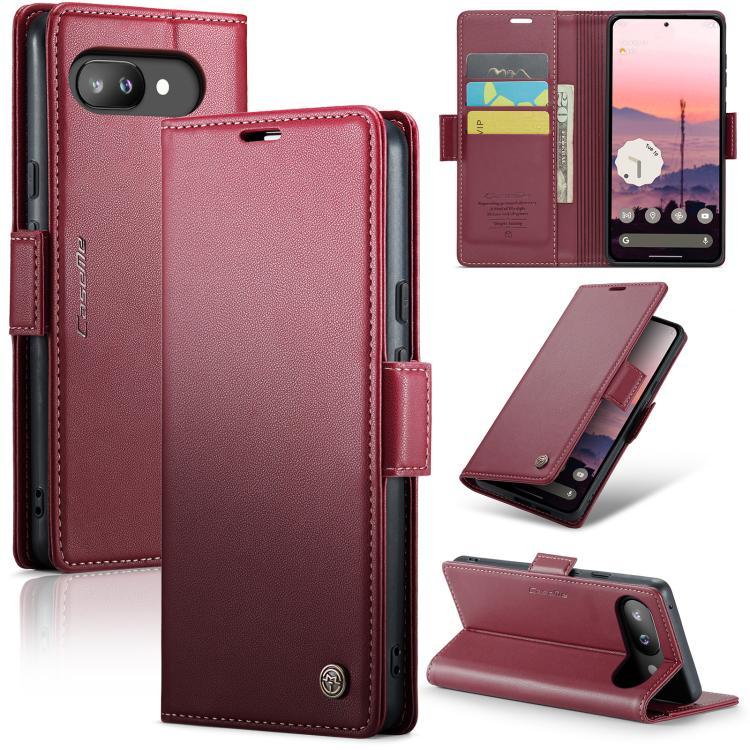 พร้อมส่ง CaseMe 023 Butterfly Buckle Litchi Texture RFID Anti-theft Leather Phone Case สําหรับ Googl