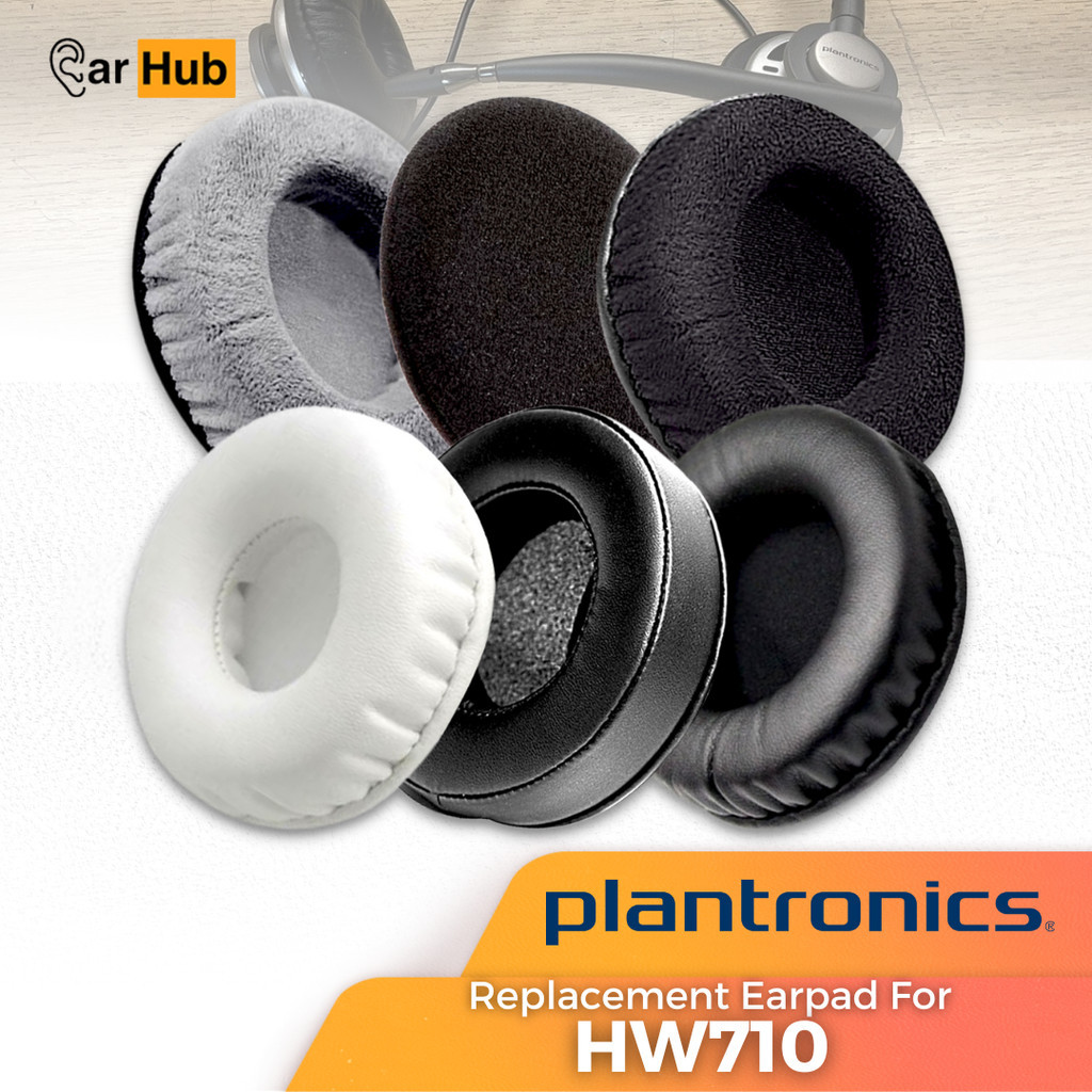 Earpad แผ่นรองหูฟัง Earcup Plantronic HW710 HW 710 HW-710 H-6080 แผ่นโฟม