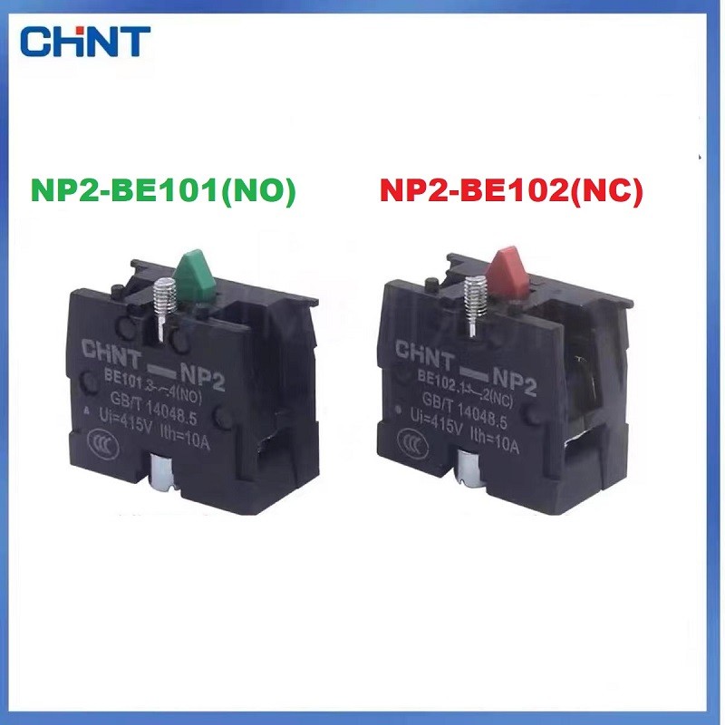 CHINT NP2-BE101 NP2-BE102 ปุ่มเสริม Contact NO NC BE101 BE102 ZB2-BE101C ZB2-BE102C สิ่งที่แนบมาCHNT