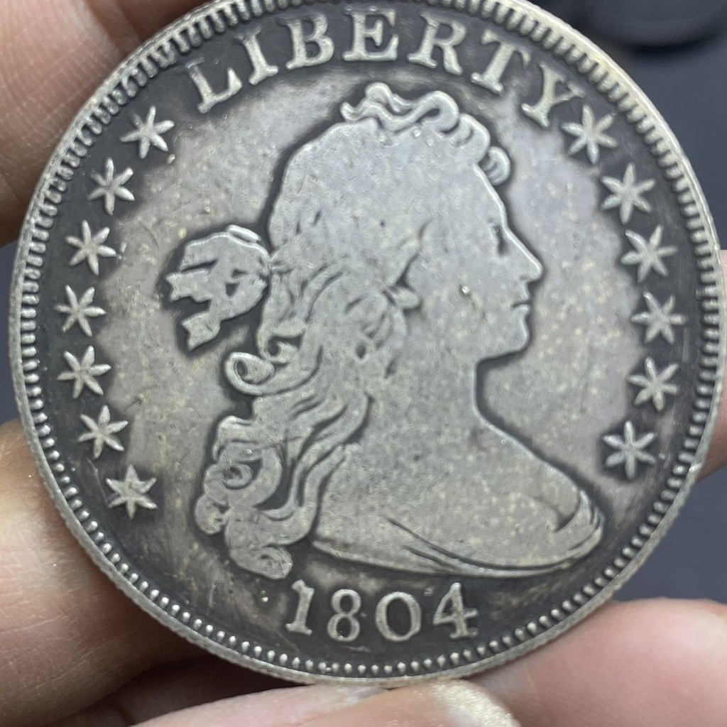Black Oil Pulp Character Special Edition External Western 1804 Silver Dollar Reversible 4/17 ***....