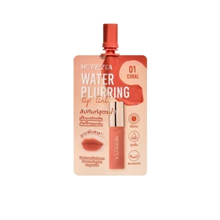 Merrezca Water Blurring Lip Tint ลิปทินท์สูตรน้ำ เนื้อมูสเนียนนุ่ม สัมผัสบางเบา