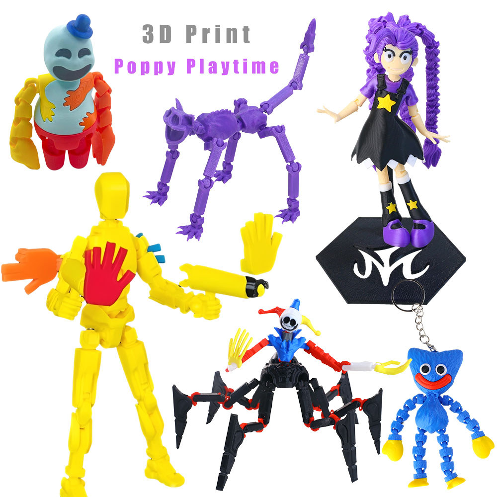 Poppy Playtime 3D พิมพ์ GrabPack Doey Dough Huggy Wuggy รุ่นสะสมเครื่องประดับของเล่น
