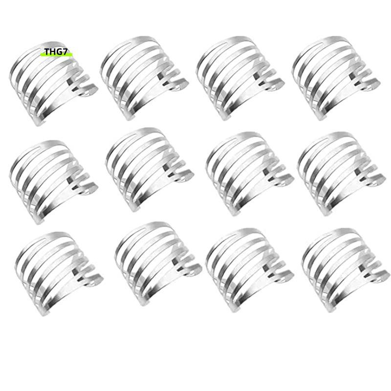Belinda7Silver Napkin Rings Set 12 Hollow Out Napkin Rings Holder for Christmas Everyday Holiday Par