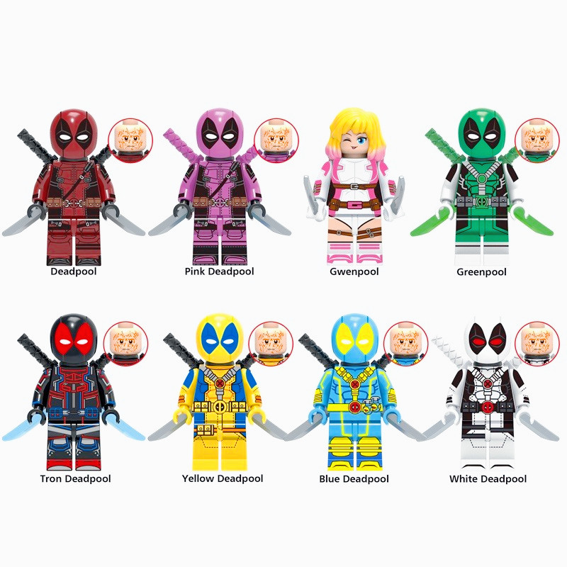 Wade Wilson Deadpool Dolls Figures Building Blocks ของเล่นของขวัญ