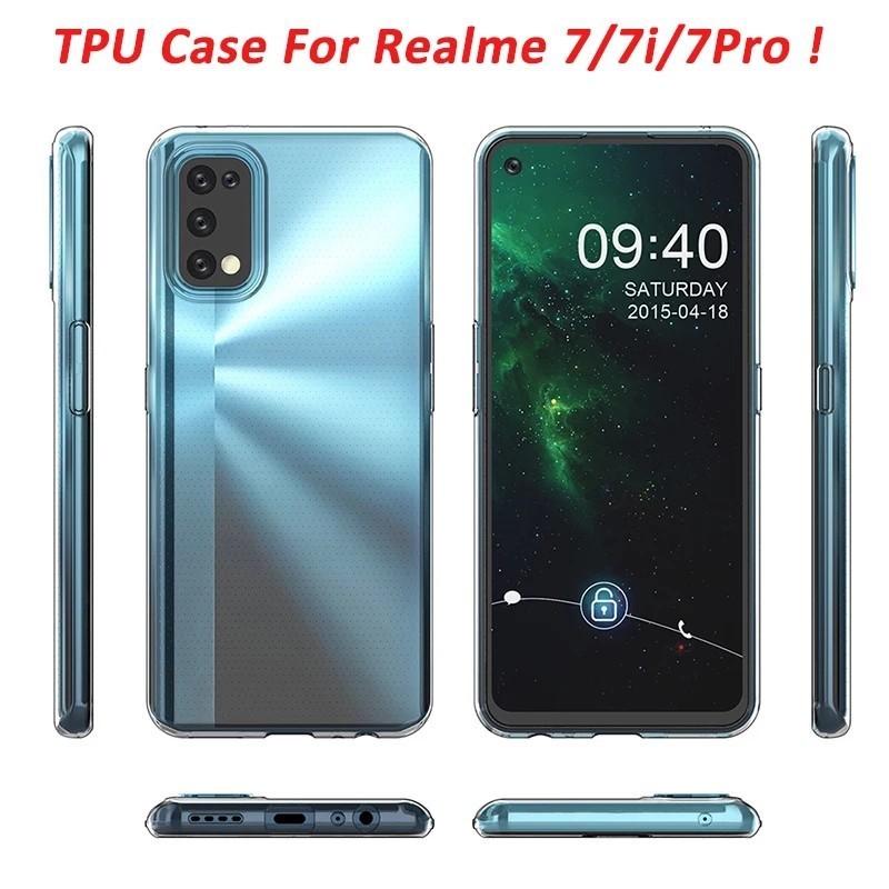 CASE REALME 7 7i C17 7 PRO / 8 8i 8 5G 8 PRO / 9 9 PRO 9i 9 PRO PLUS SOFT CASE CLEAR ULTRATHIN JELLY