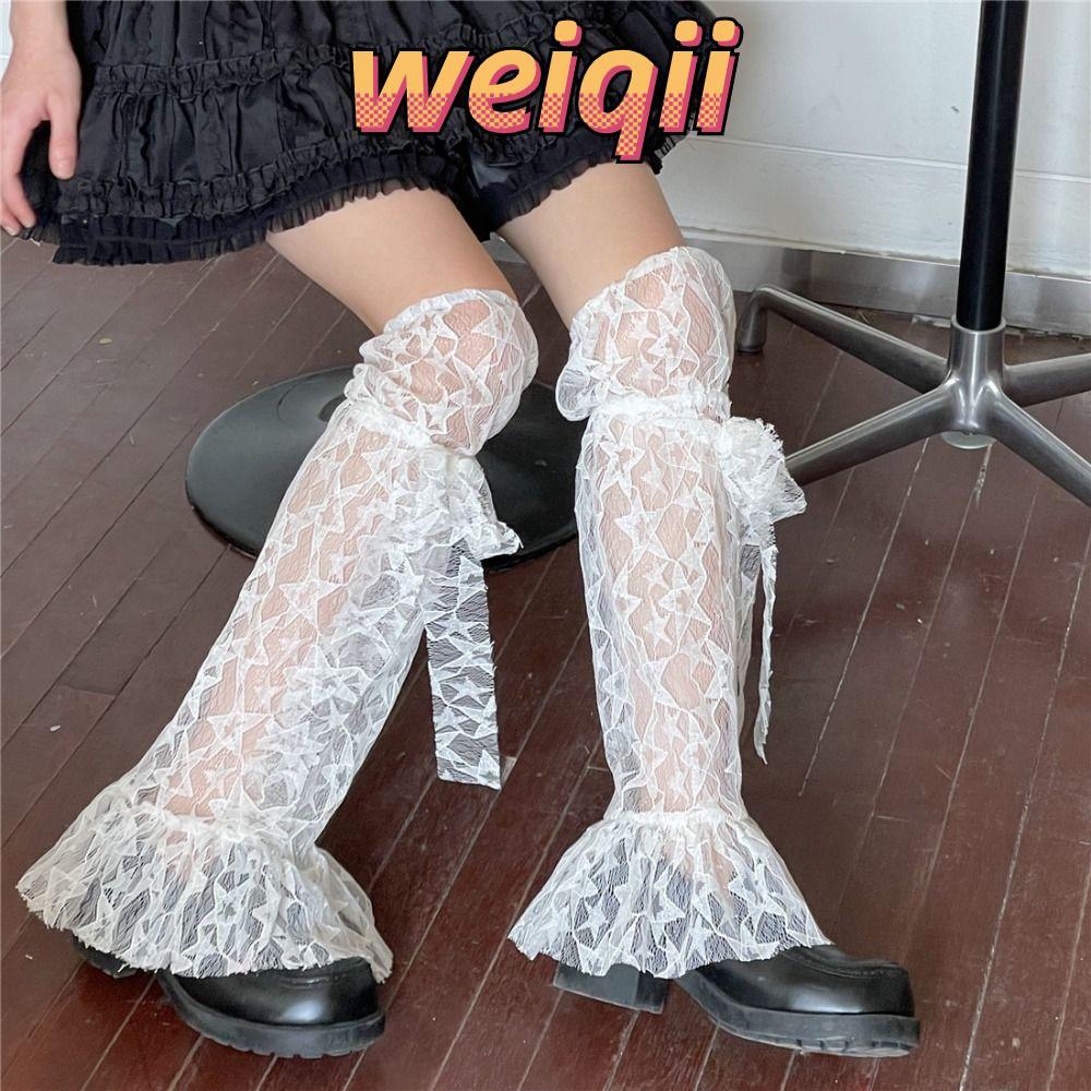 WEIQII ถุงเท้า lace stocking แบบญี่ปุ่น kawaii สำหรับ anime cosplay และลูกไม่ Loilta