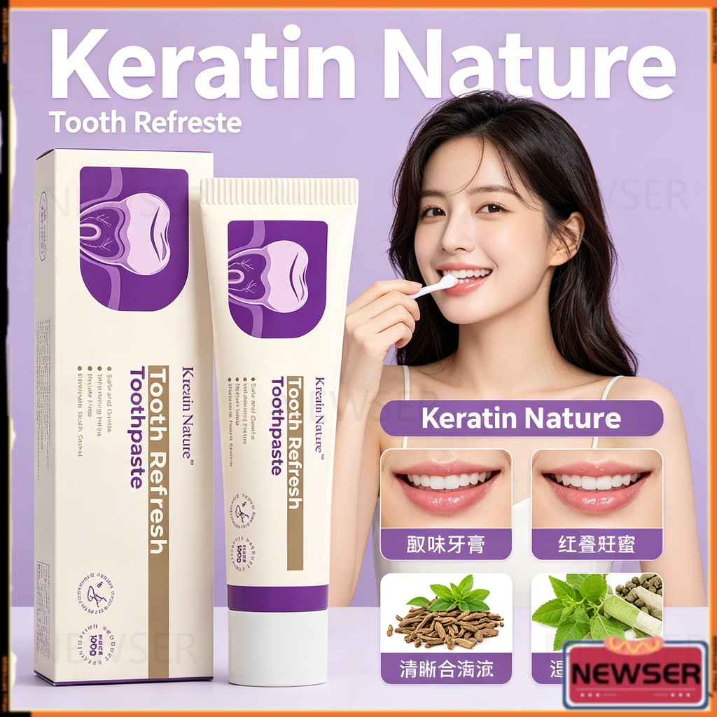 Nature Tooth Refresh 护 护品ate ยาสีฟันธรรมชาติ Long Lasting Fresh Breath Fight Dental Plaque ลดคราบหิน