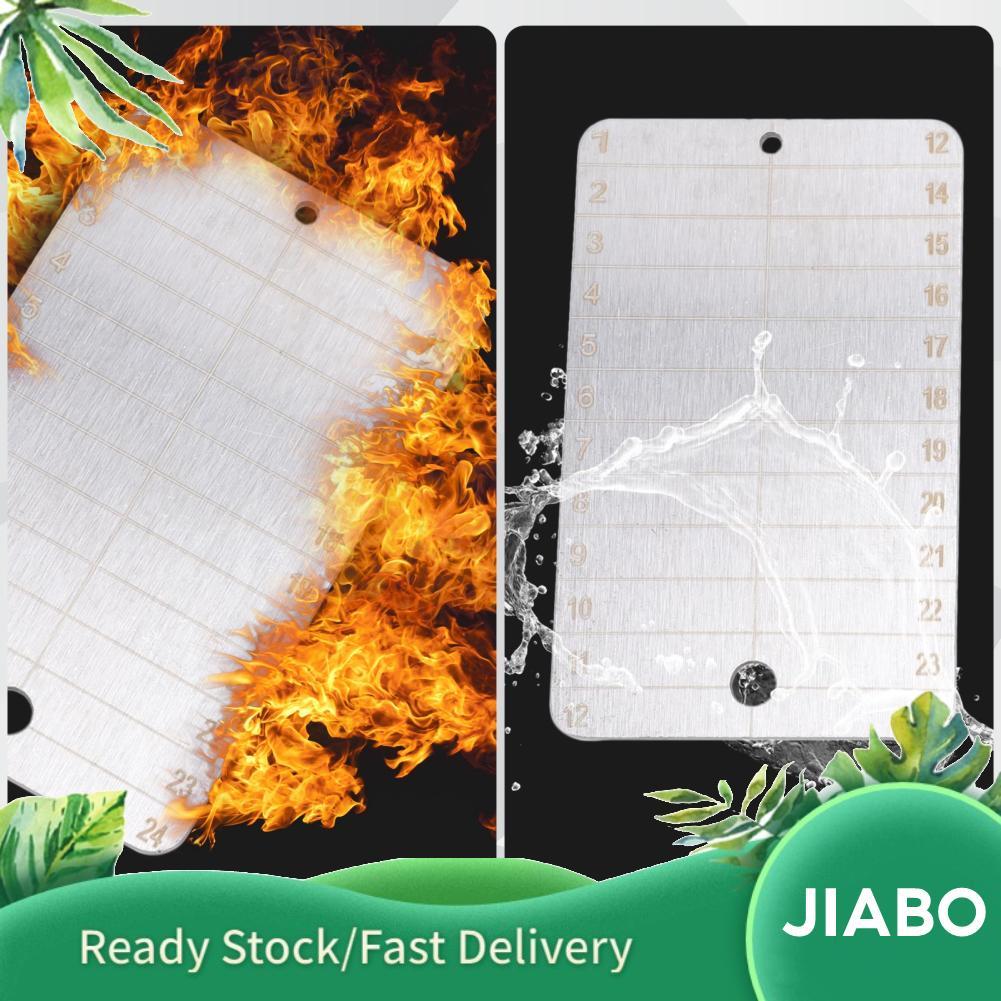 jiabo Crypto Seed Phrase Storage แผ่นสำรองโลหะทนไฟสำหรับเครื่องมือการกู้คืน Bitcoin Cryptocurrency