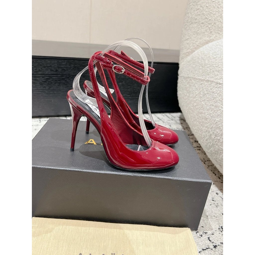2025.2.18-10.5cm Heel Niche Brand Alaia Alaia รองเท้าส้นสูง