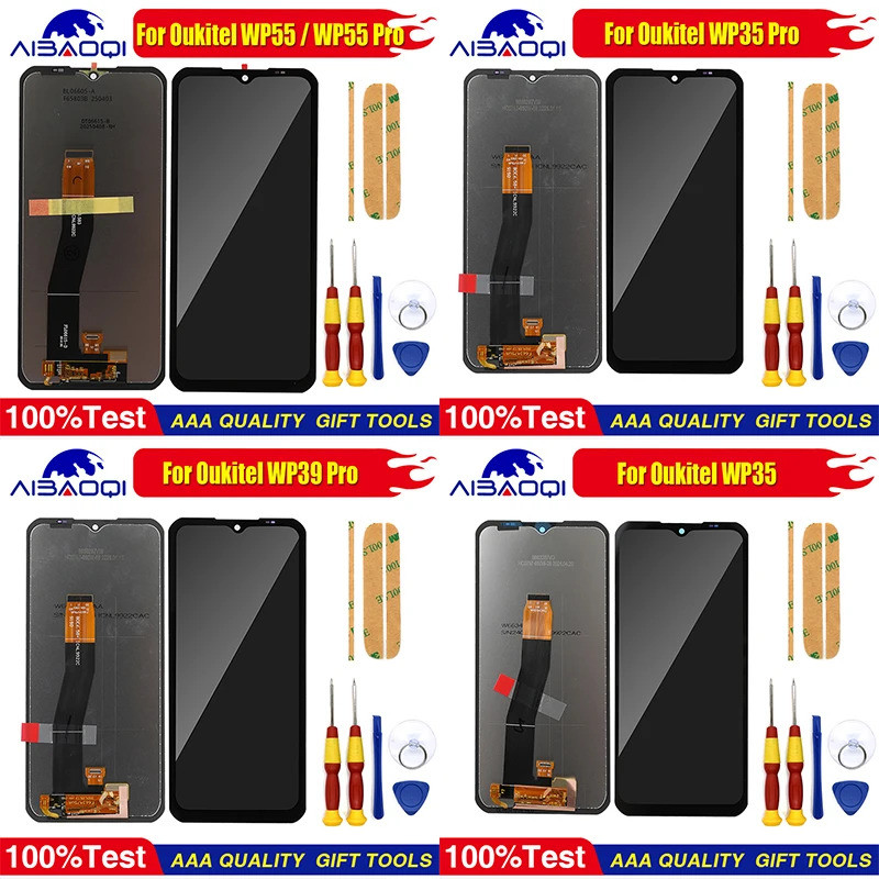 หน้าจอสัมผัสสําหรับ Oukitel WP35 WP35 Pro WP39 Pro WP35S WP39 WP55 Pro WP55 Ultra WP55S WP62 Pro จอแ