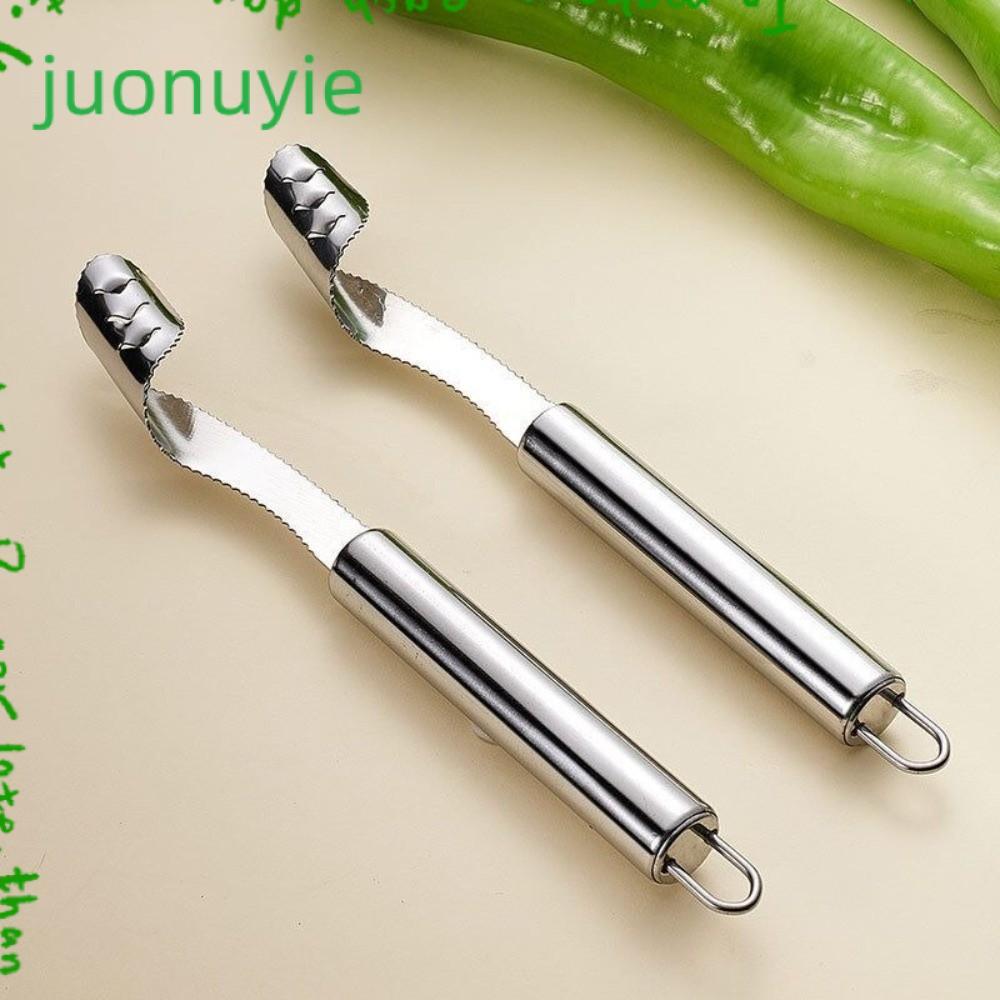 JUONUYIE Jalapeno Corer Remover, Slice Effectless Deseeding Pepper Corer Remover, สแตนเลสผักการประมว