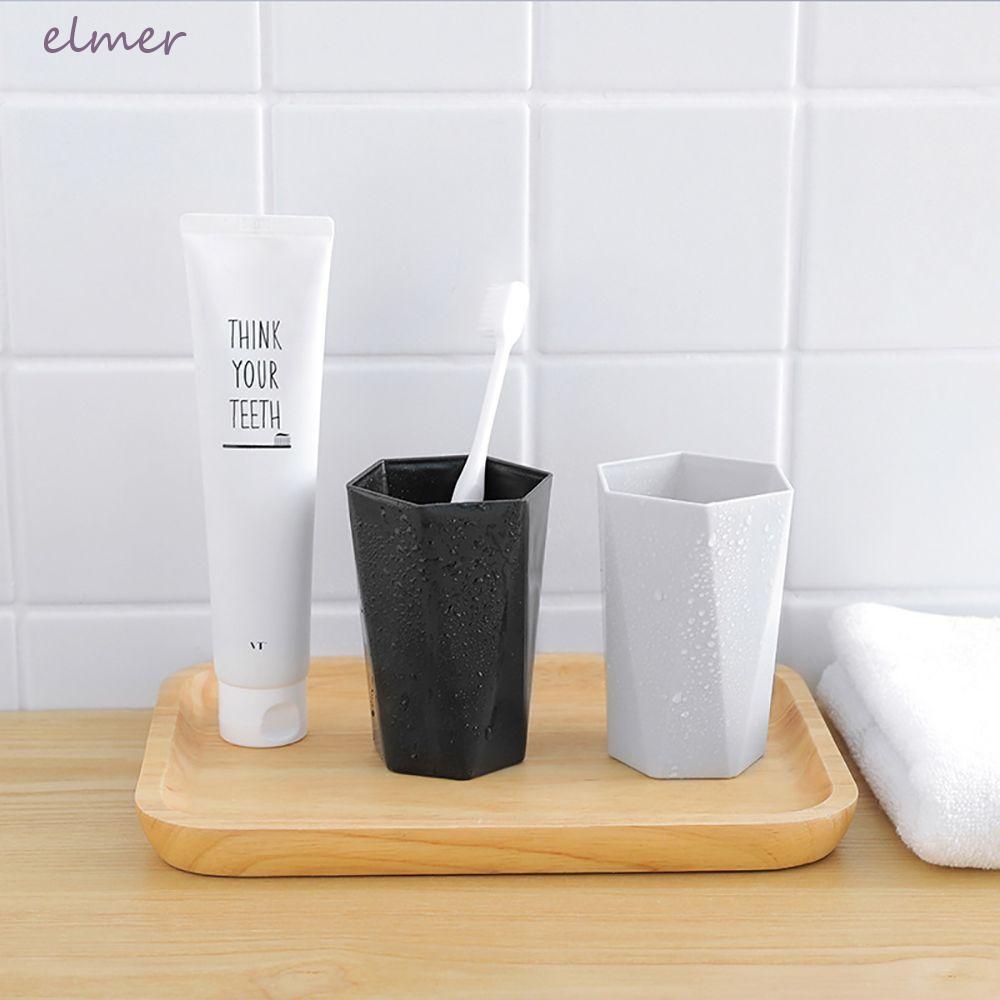 ELMER ห้องน้ํา Tumblers ความร้อนทนดื่มแบบพกพา C0ffee ถ้วยแก้วห้องครัว Drinkware เก็บผู้ถือแปรงสีฟัน